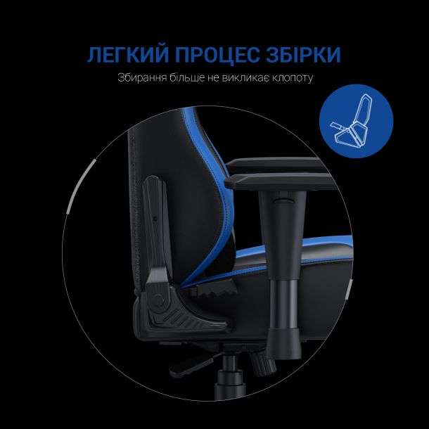 Крісло геймерське Anda Seat Luna Color L Blue (871380166) с доставкой